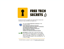 Tablet Screenshot of freetechsecrets.com